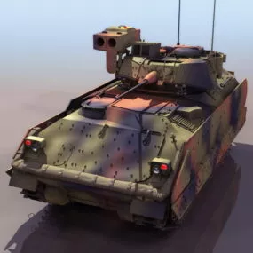 American M2a2 Bradley Infantry Fighting Vehicle 3d model