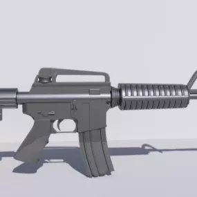 American M4 Assault Rifle 3d model