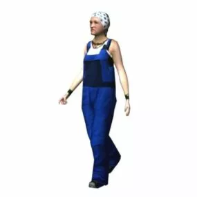 American Housewife Character 3d model