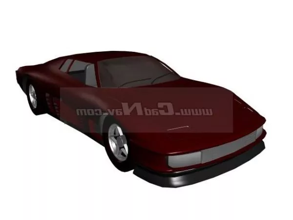 American Muscle Car 3d model American Muscle Car 3d model