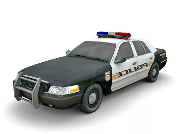 American Police Car 3d model American Police Car 3d model