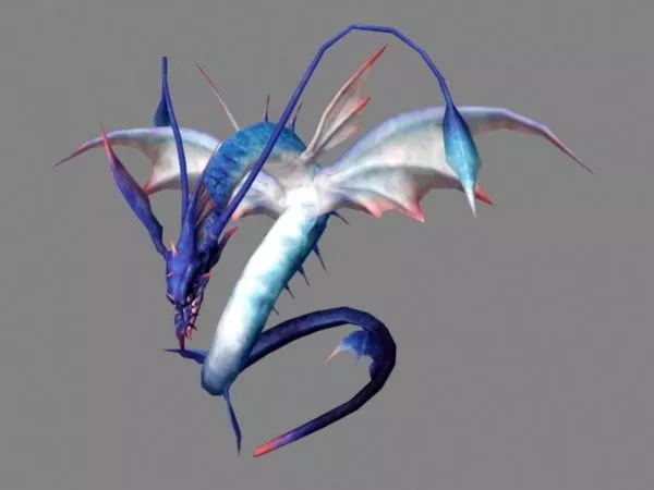Amphiptere Dragon 3d model Amphiptere Dragon 3d model