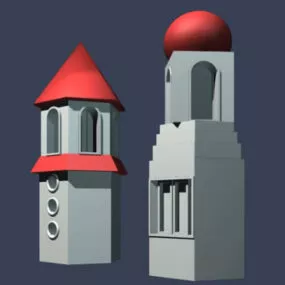 Amusement Park Entrance 3d model
