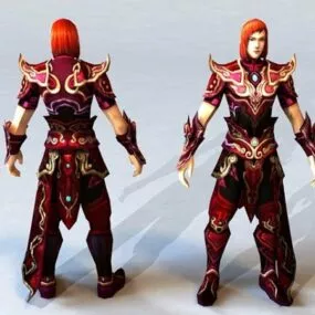 Ancient Asian Warrior 3d model