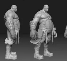Ancient Barbarian Warrior 3d model