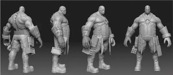 Ancient Barbarian Warrior 3d model Ancient Barbarian Warrior 3d model