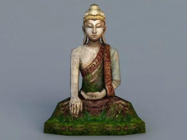 Ancient Buddha Statue 3d model Ancient Buddha Statue 3d model