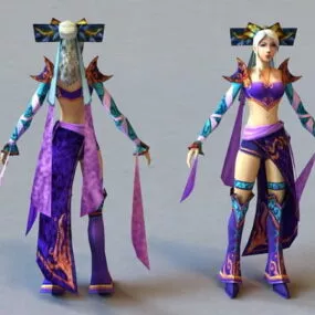 Ancient Chinese Beauty 3d model