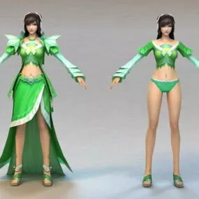 Ancient Chinese Beauty Woman 3d model