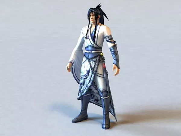 Ancient Chinese Clothing Man 3d model Ancient Chinese Clothing Man 3d model