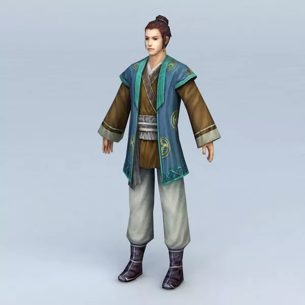 Ancient Chinese Common People 3d model Ancient Chinese Common People 3d model