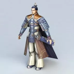 Ancient Chinese General Character 3d model