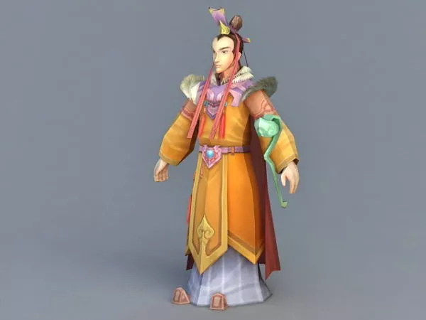 Ancient Chinese Imperial Prince 3d model Ancient Chinese Imperial Prince 3d model