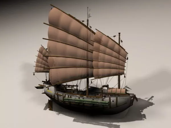 Ancient Chinese Junk 3d model Ancient Chinese Junk 3d model