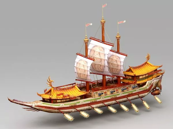 Ancient Chinese Junk Ship 3d model Ancient Chinese Junk Ship 3d model