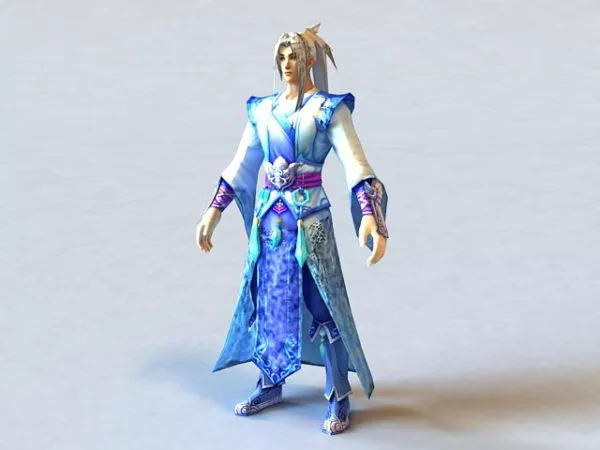Ancient Chinese Kung Fu Warrior 3d model Ancient Chinese Kung Fu Warrior 3d model