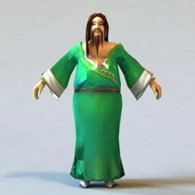 Ancient Chinese Male 3d model