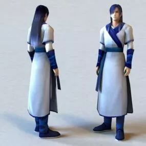 Ancient Chinese Man 3d model