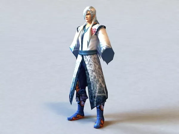 Ancient Chinese Man With No Arm 3d model Ancient Chinese Man With No Arm 3d model