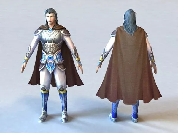 Ancient Chinese Martial Arts Man 3d model Ancient Chinese Martial Arts Man 3d model