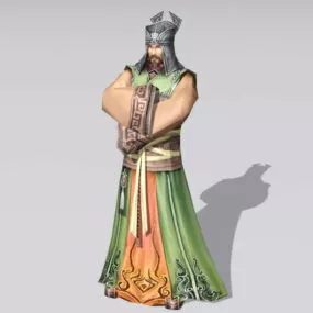 Ancient Chinese Merchant 3d model