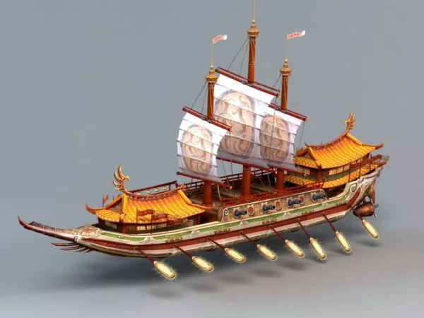 Ancient Chinese Naval Ship 3d model Ancient Chinese Naval Ship 3d model