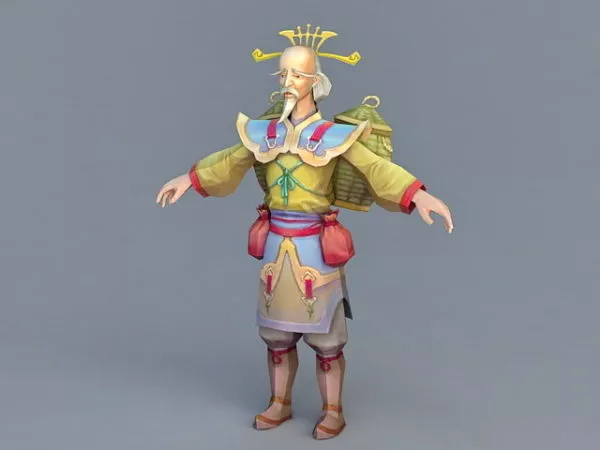 Ancient Chinese Physician 3d model Ancient Chinese Physician 3d model