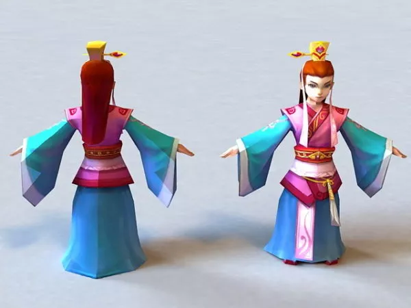 Ancient Chinese Prince Boy 3d model Ancient Chinese Prince Boy 3d model