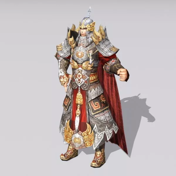 Ancient Chinese Warlord 3d model Ancient Chinese Warlord 3d model