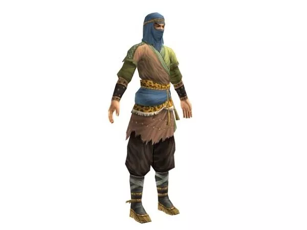 Ancient Chinese Bandit Character 3d model Ancient Chinese Bandit Character 3d model