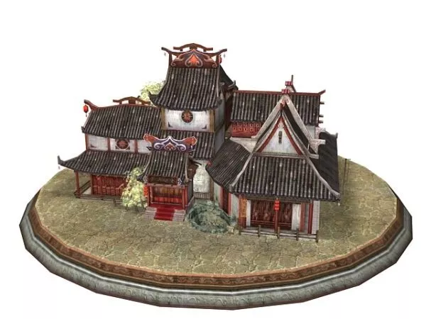 Ancient Chinese Buildings 3d model Ancient Chinese Buildings 3d model