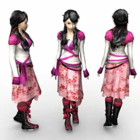 Ancient Chinese Girl 3d model