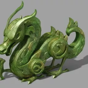 Ancient Dragon Statue 3d model
