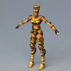 Ancient Egypt Queen Rigged 3d model