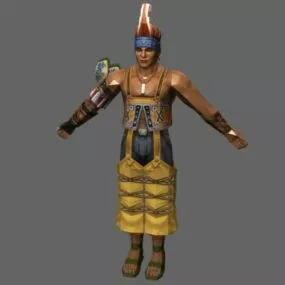 Ancient Egyptian Male Character 3d model