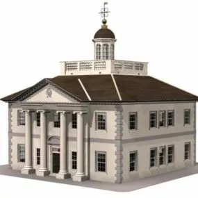 Ancient Greece Ionic Architecture 3d model