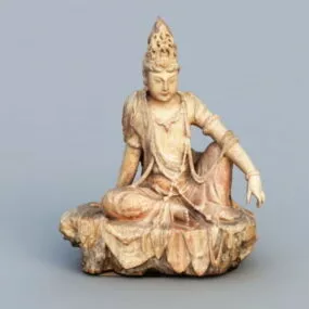 Ancient Indian Buddha 3d model