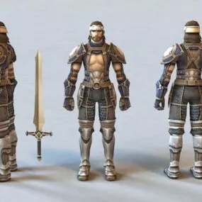 Ancient Korean Warrior 3d model