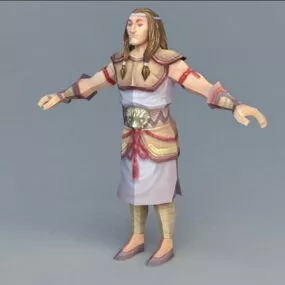 Ancient Mongol People 3d model