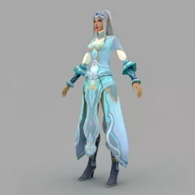 Ancient Pretty Girl 3d model