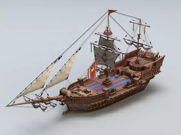 Ancient Sailing Vessel 3d model Ancient Sailing Vessel 3d model