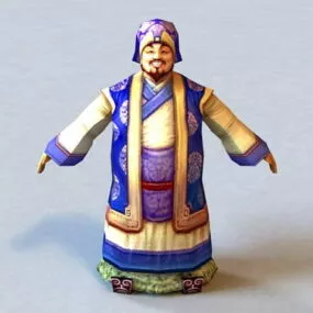 Ancient Wealthy Man Character 3d model