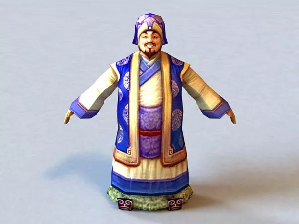 Ancient Wealthy Man Character 3d model Ancient Wealthy Man Character 3d model