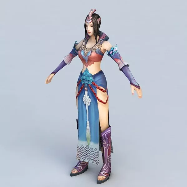 Ancient Woman In China 3d model Ancient Woman In China 3d model