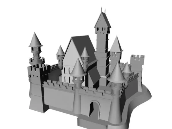 Fantasy Castle 3d model