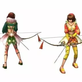 Ancient Chinese Female Character 3d model