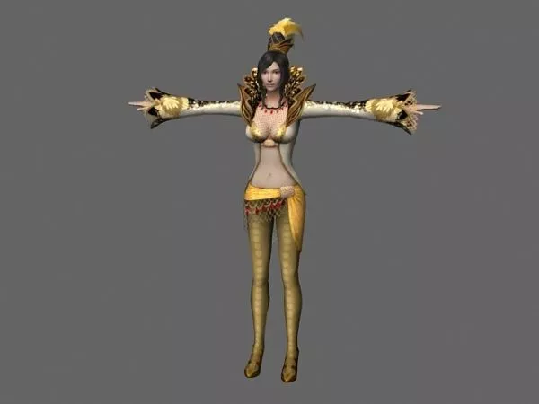 Ancient Fantasy Girl 3d model Ancient Fantasy Girl 3d model