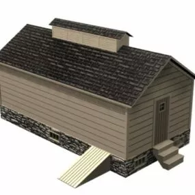 Ancient Ice House 3d model