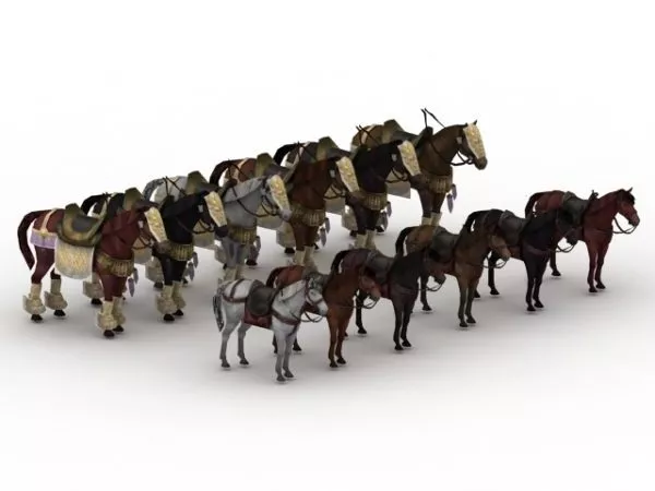 Ancient War Horse Animal 3d model Ancient War Horse Animal 3d model