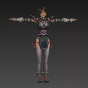 Ancient Warrior Girl 3d model